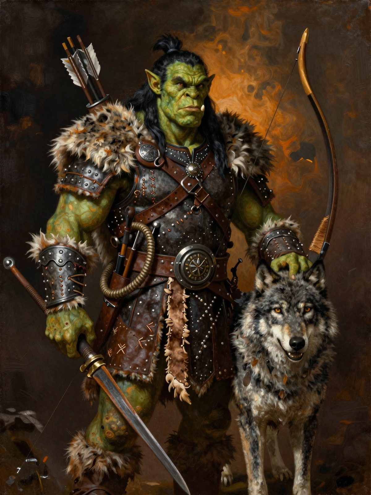 Orc Hunter portrait